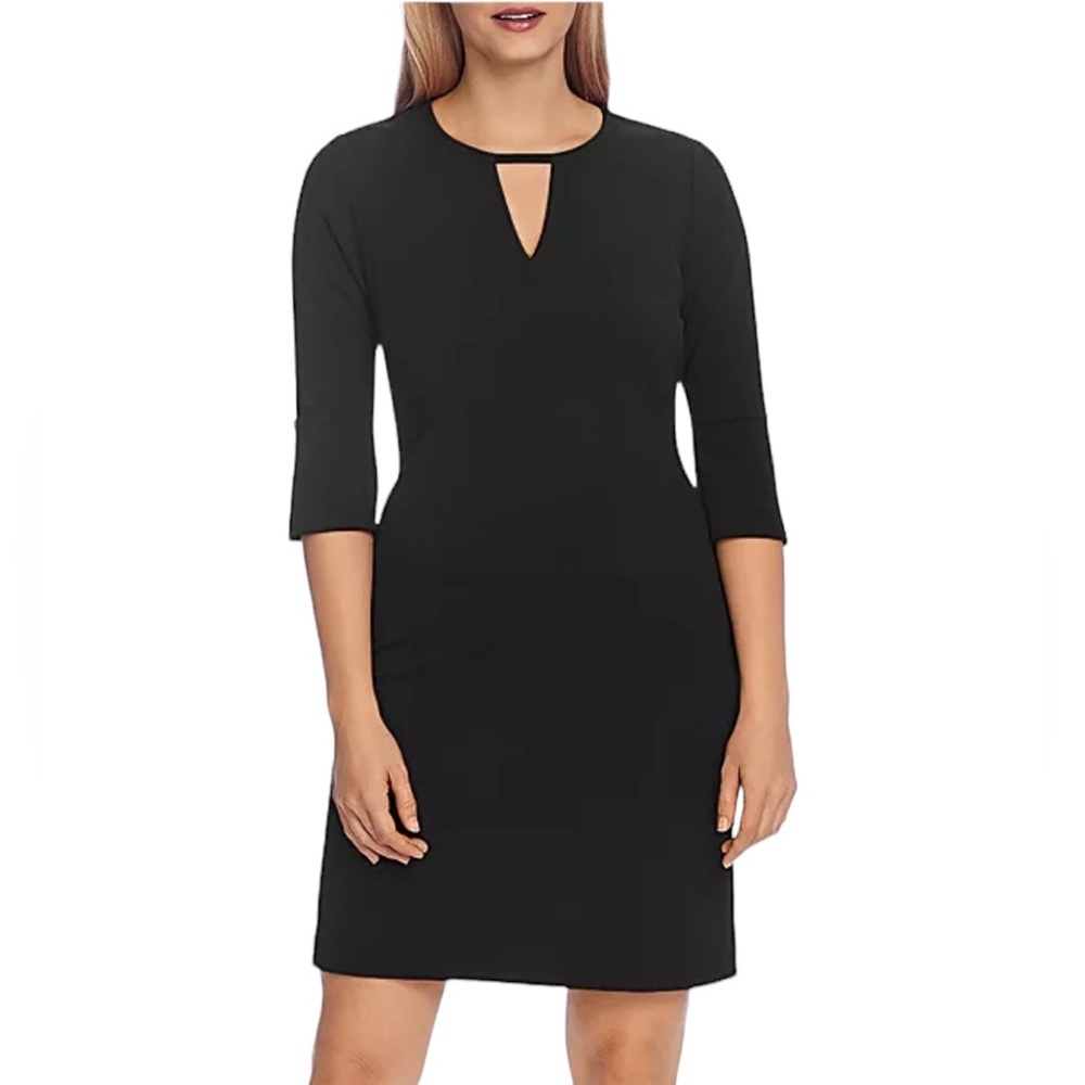 Vince Camuto Black Sheath Dress with Keyhole NWT